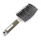 Curved Boar Bristle & Scalp Massage Hair Brush