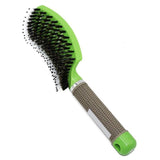 Curved Boar Bristle & Scalp Massage Hair Brush